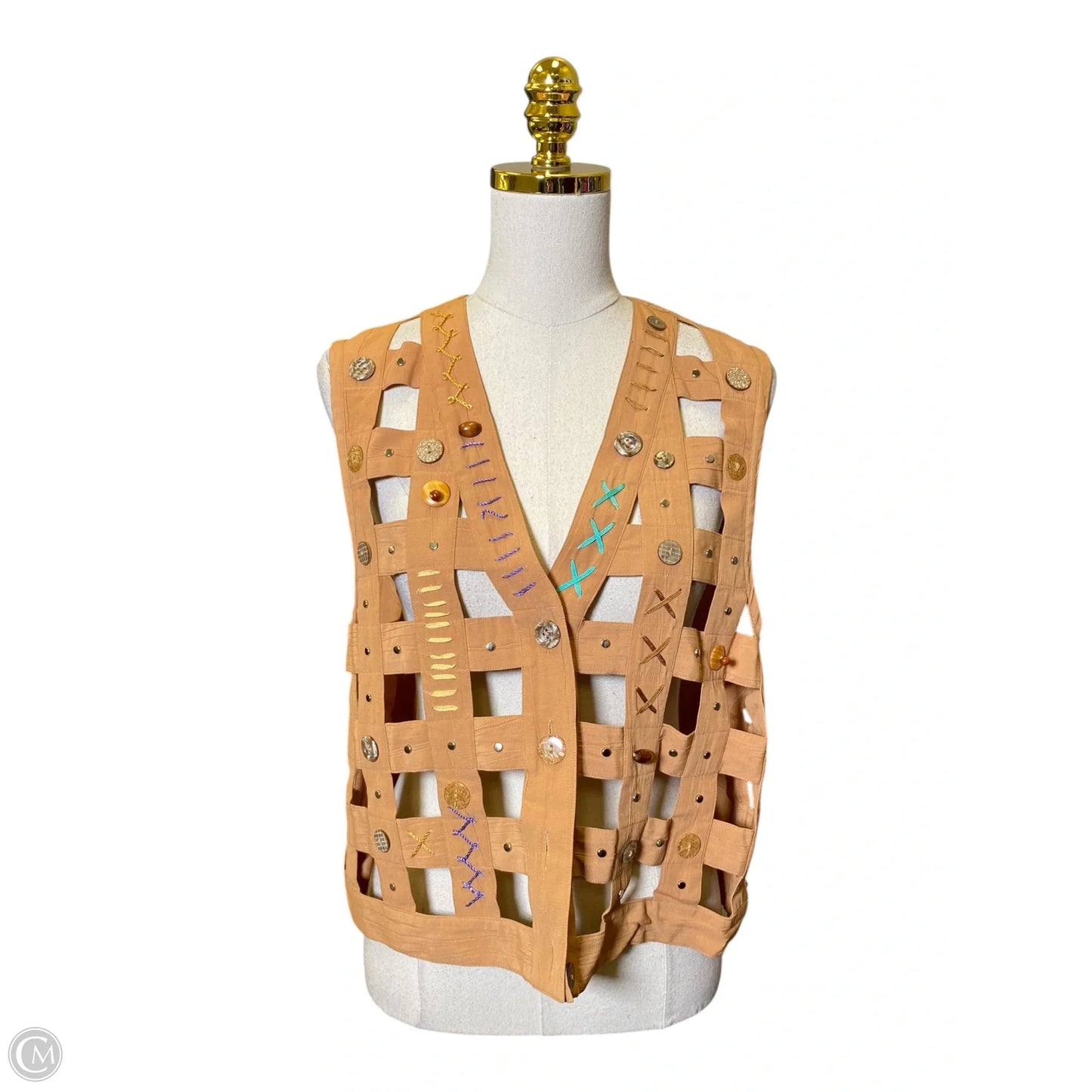 Vest Other By Clothes Mentor In Brown, Size: S