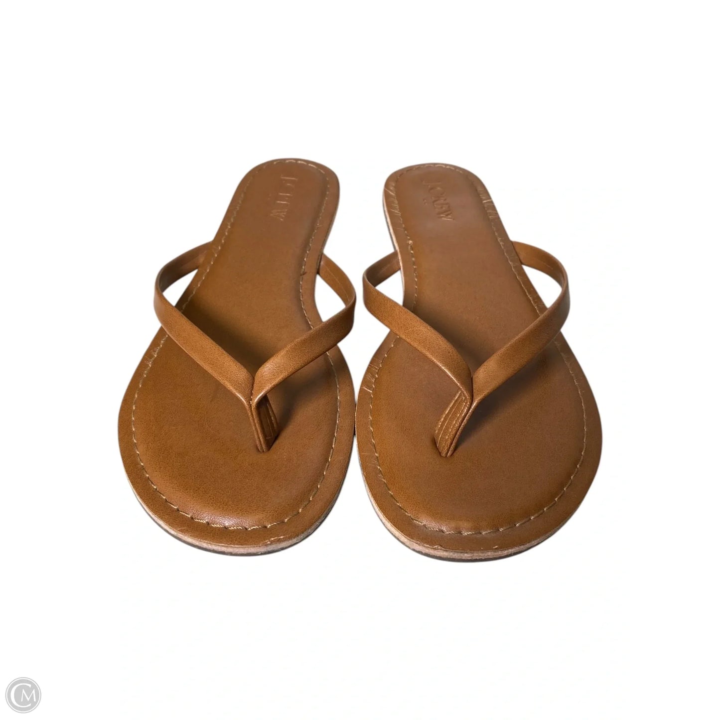 Sandals Flats By Clothes Mentor In Brown, Size: 6.5