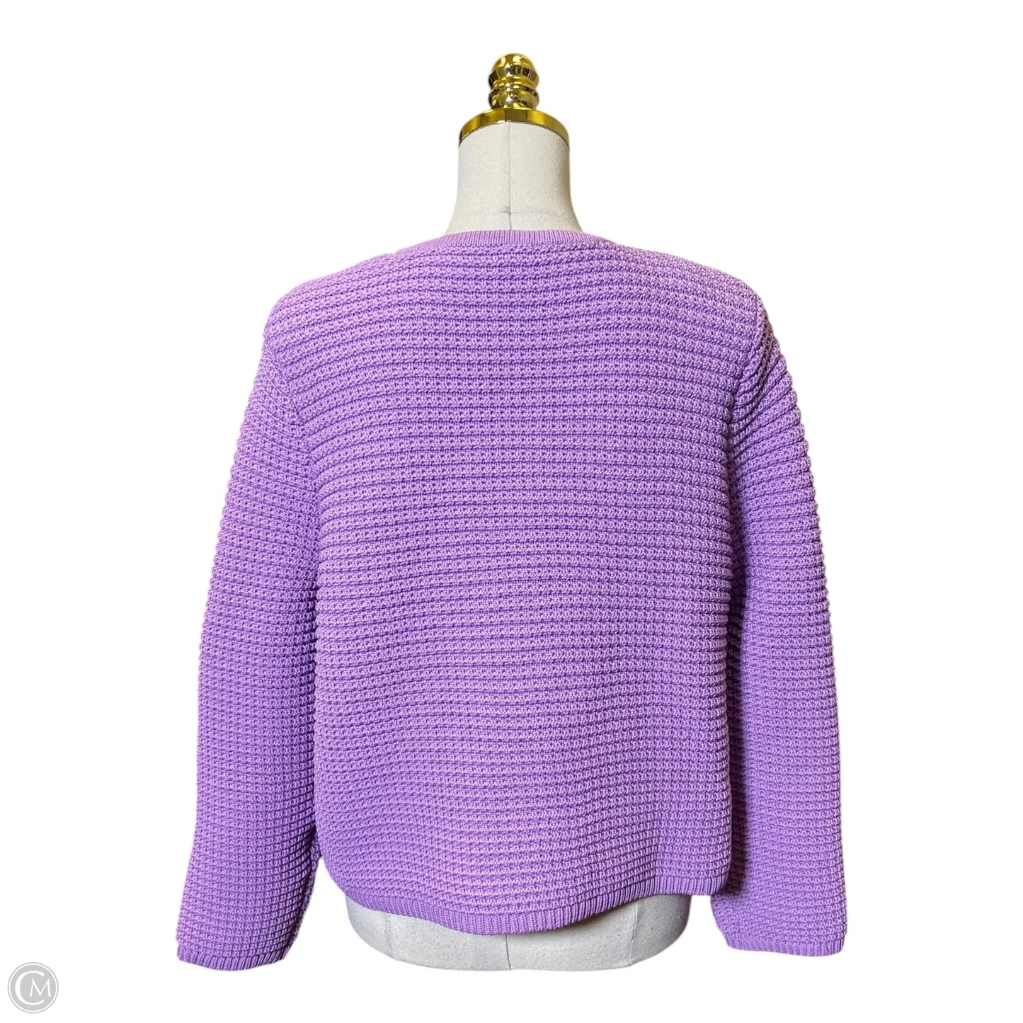 Cardigan By Talbots In Purple, Size: Xl