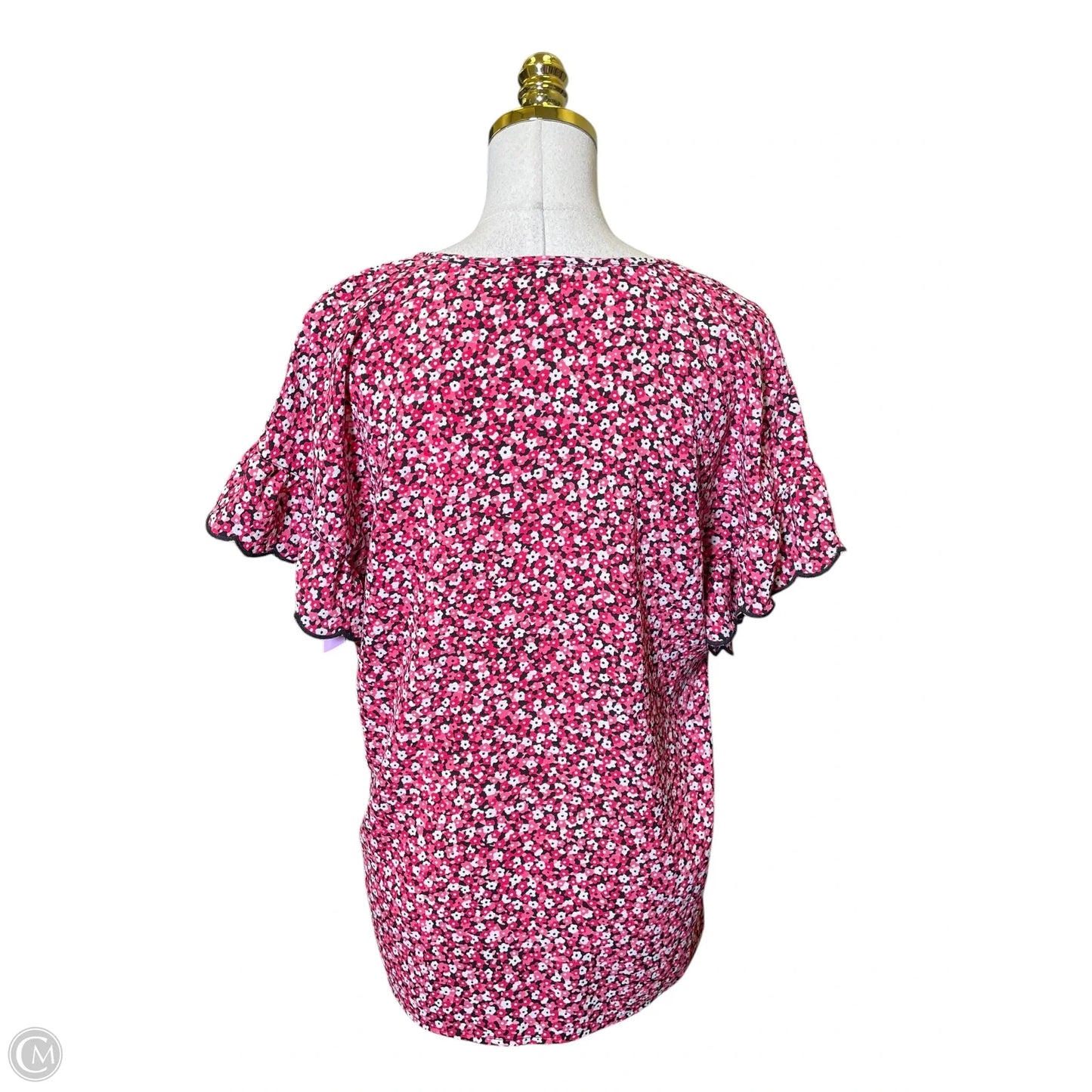 Top Short Sleeve By Michael By Michael Kors In Pink, Size: L