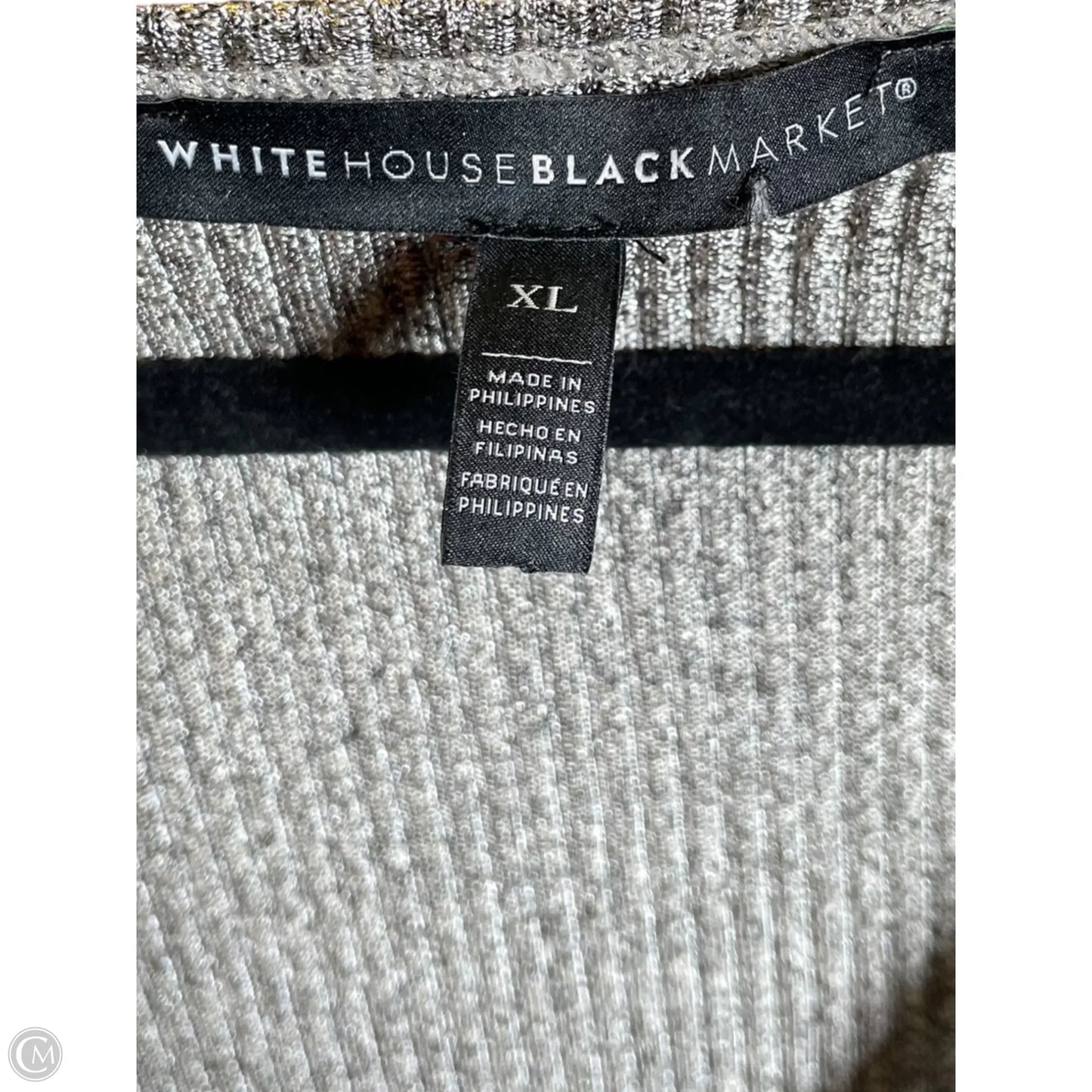 Top Short Sleeve By White House Black Market In Gold, Size: Xl