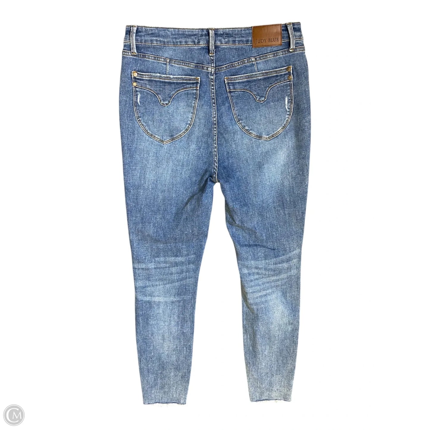 Jeans Skinny By Judy Blue In Blue Denim, Size: 12