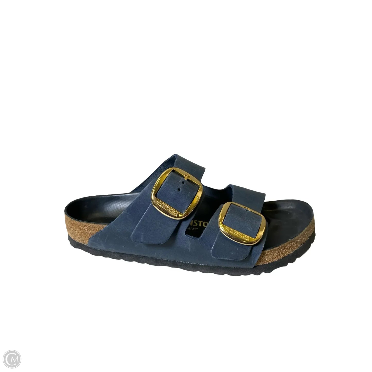Sandals Flats By Birkenstock In Navy, Size: 8