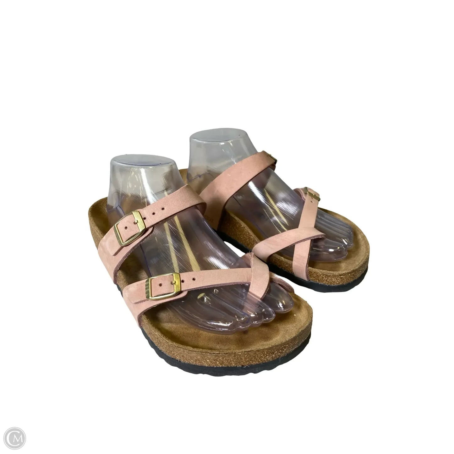 Sandals Flats By Birkenstock In Pink, Size: 8