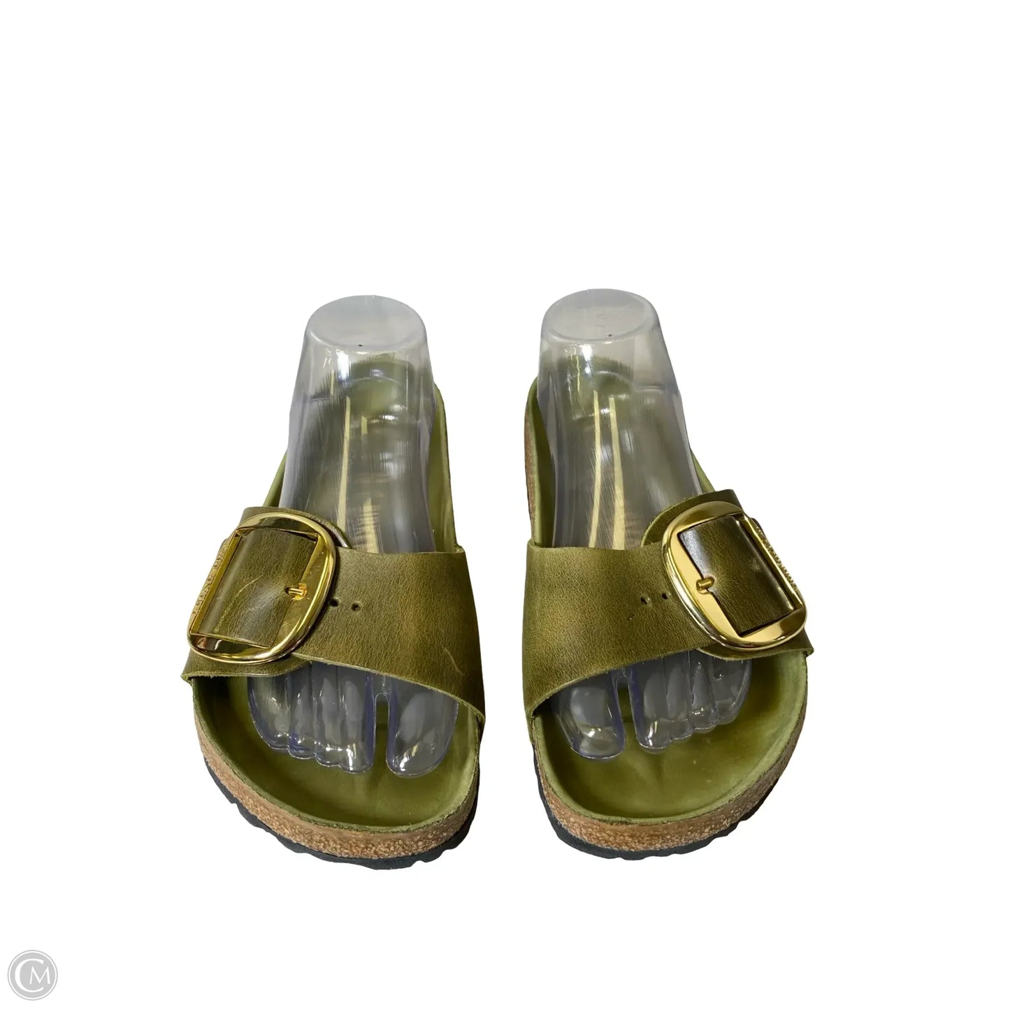 Sandals Flats By Birkenstock In Green, Size: 8