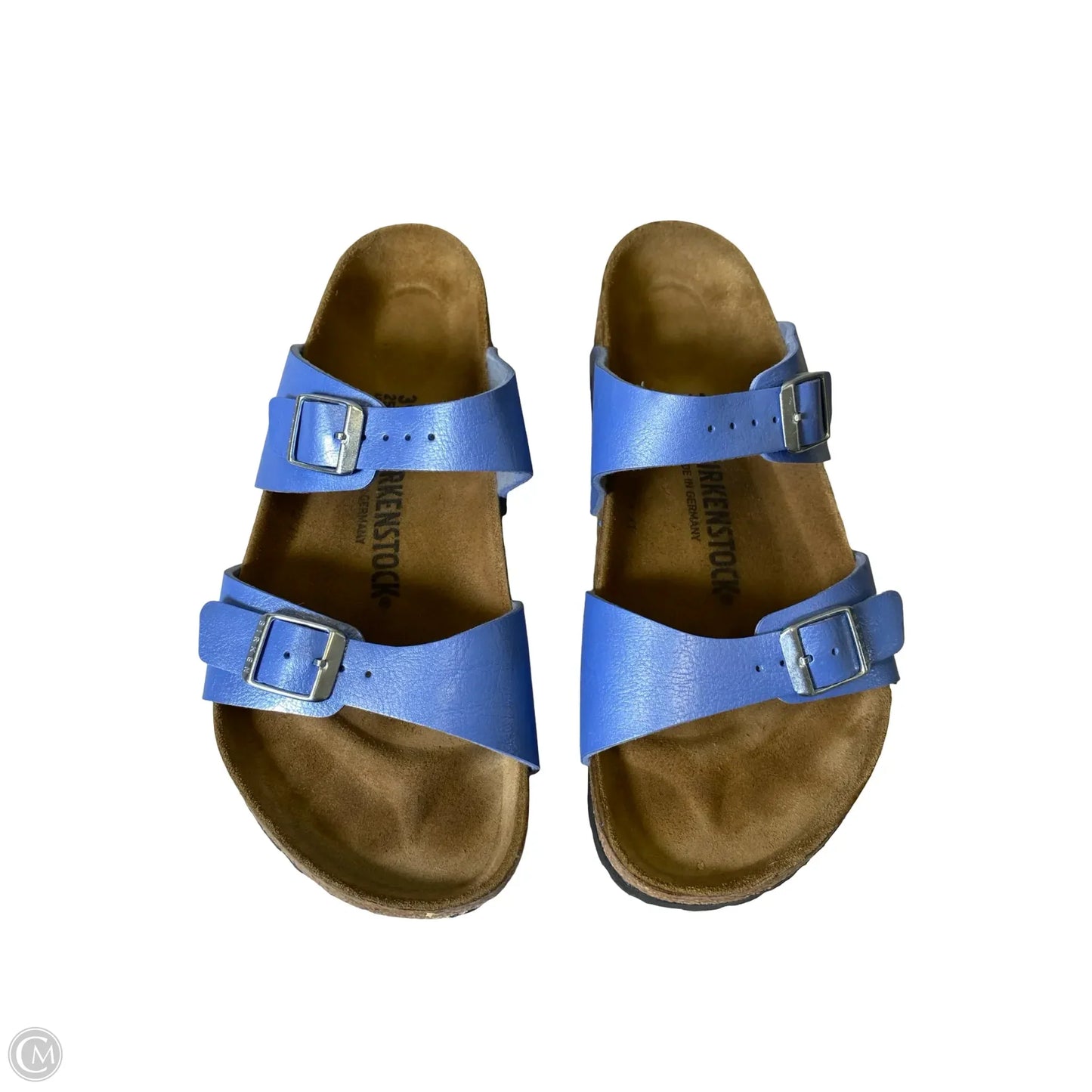 Sandals Flats By Birkenstock In Blue, Size: 8