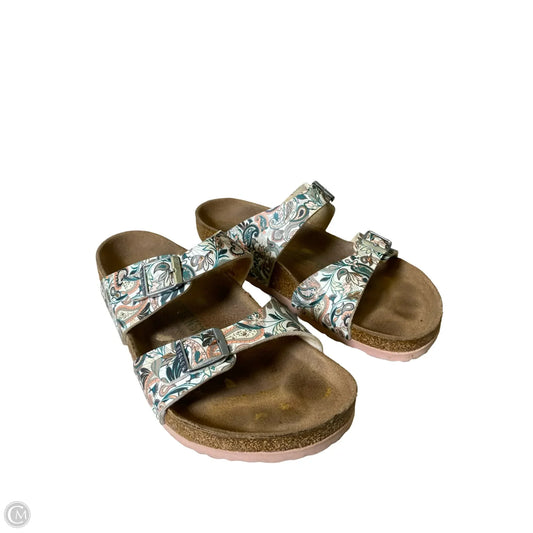 Sandals Flats By Birkenstock In Multi-colored, Size: 8