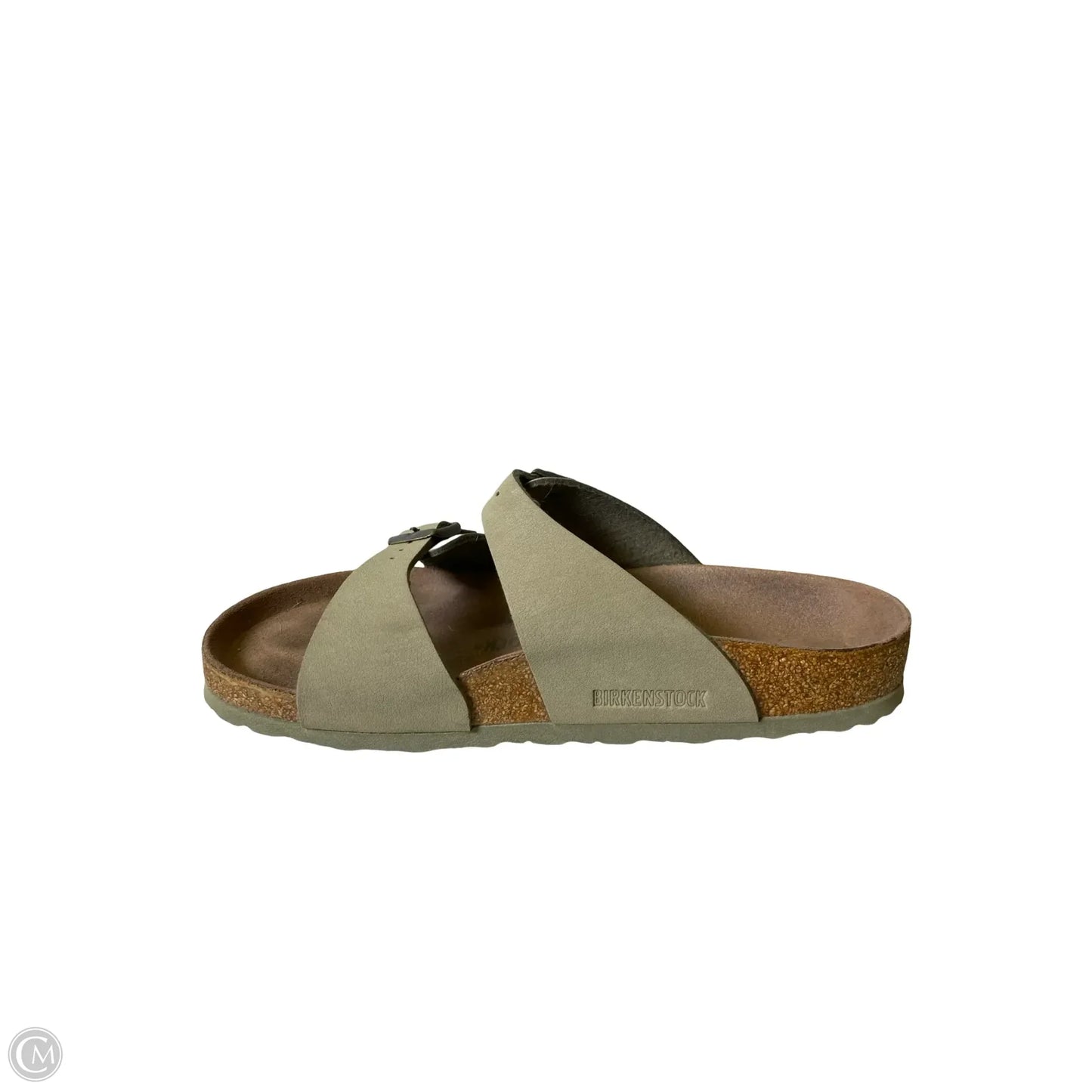 Sandals Flats By Birkenstock In Green, Size: 8