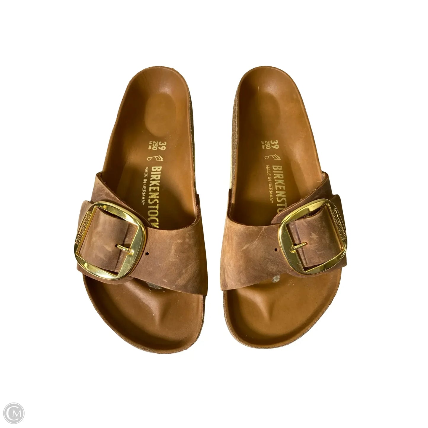Sandals Flats By Birkenstock In Brown, Size: 8