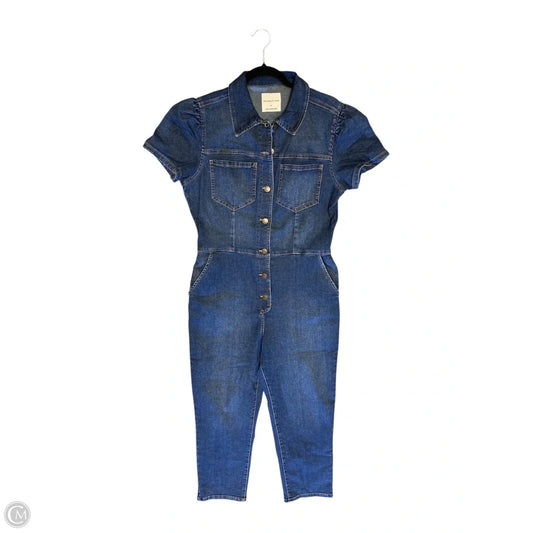 Jumpsuit By Celebrity Pink In Blue Denim, Size: L
