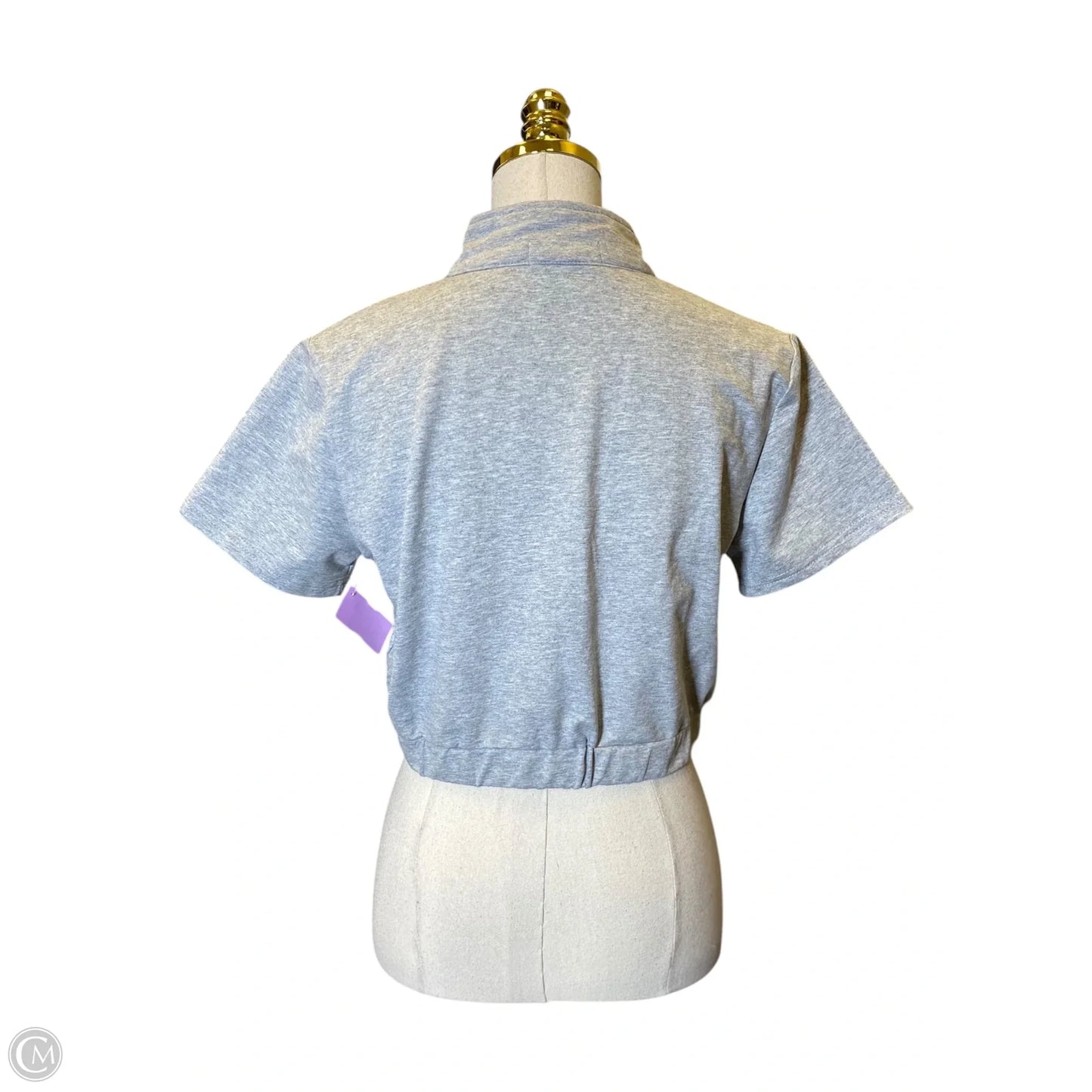 Top Short Sleeve By Clothes Mentor In Blue & Grey, Size: S