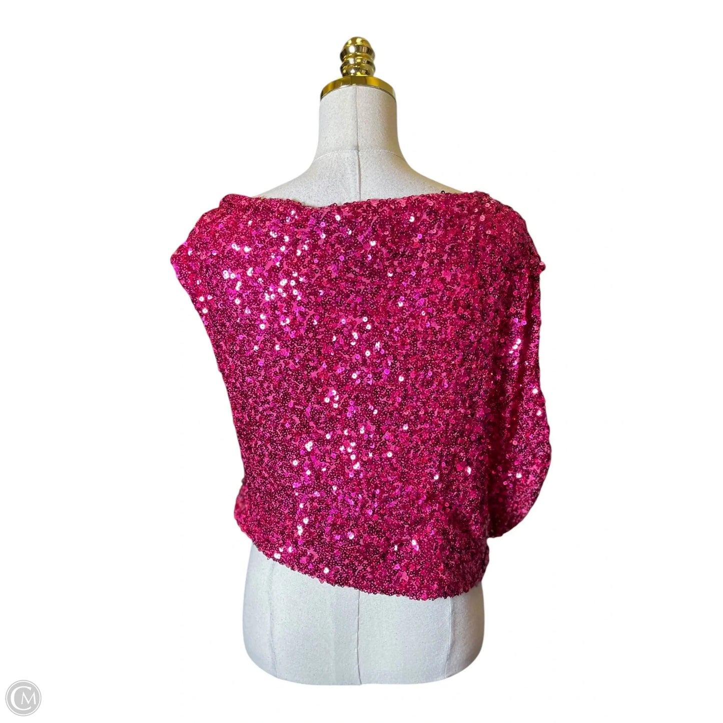 Top Short Sleeve By Olivaceous In Pink, Size: L