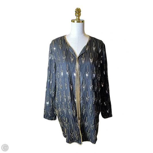 Cardigan By Clothes Mentor In Black & Brown, Size: M
