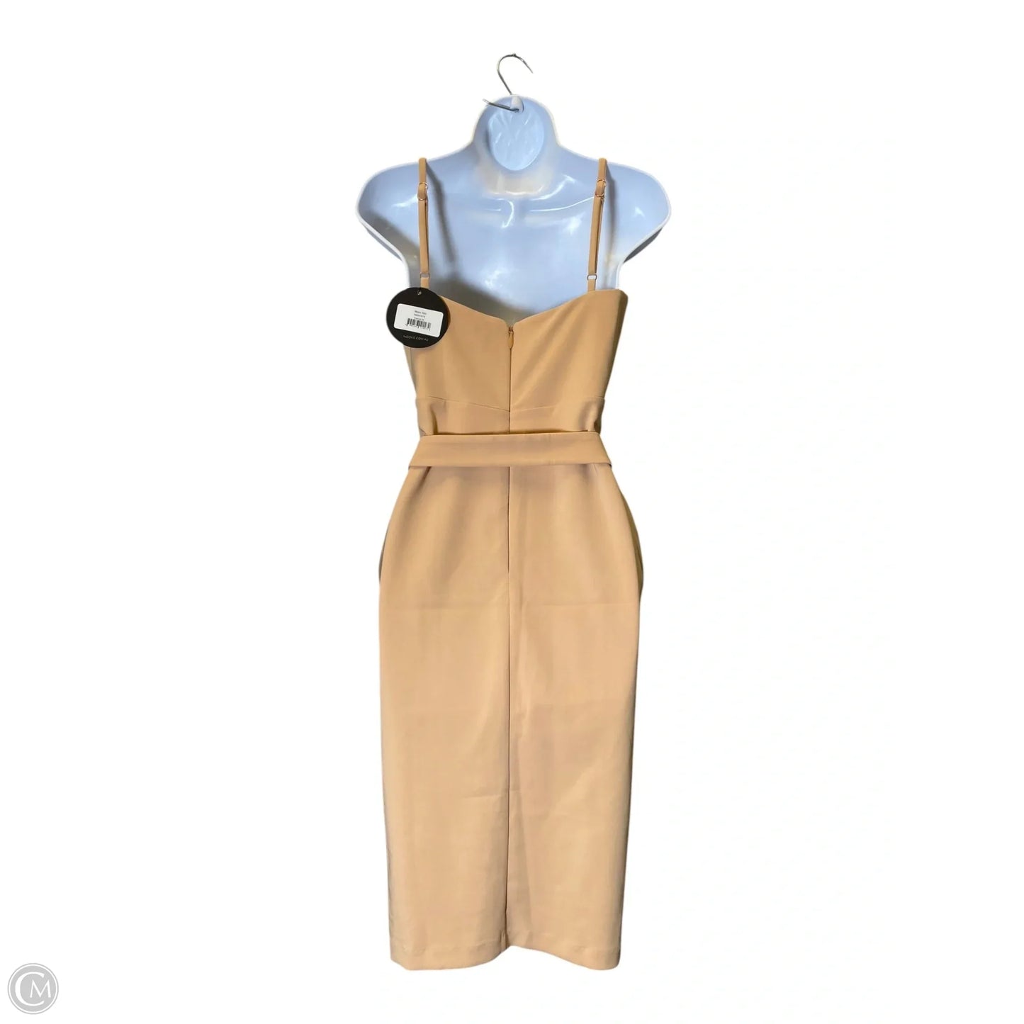 Dress Casual Midi By Clothes Mentor In Tan, Size: M