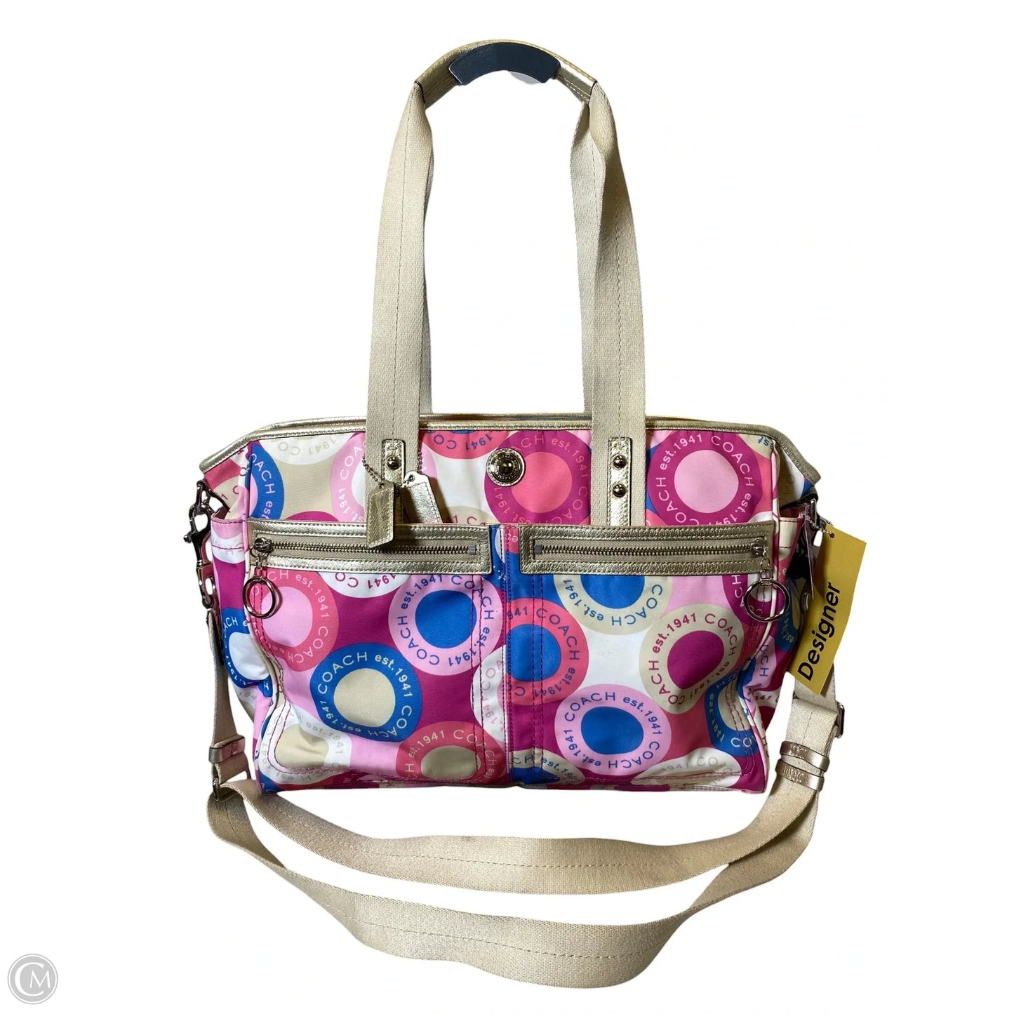 Handbag Designer By Coach, Size: Large
