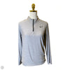 Athletic Jacket By Nike In Grey, Size: S