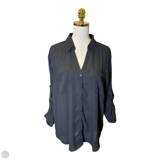 Top Long Sleeve By Maurices In Black, Size: 2x