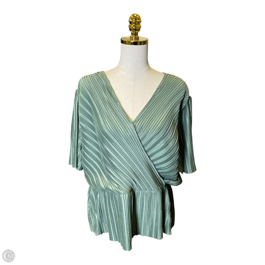 Top Short Sleeve By Ann Taylor In Green, Size: Xl