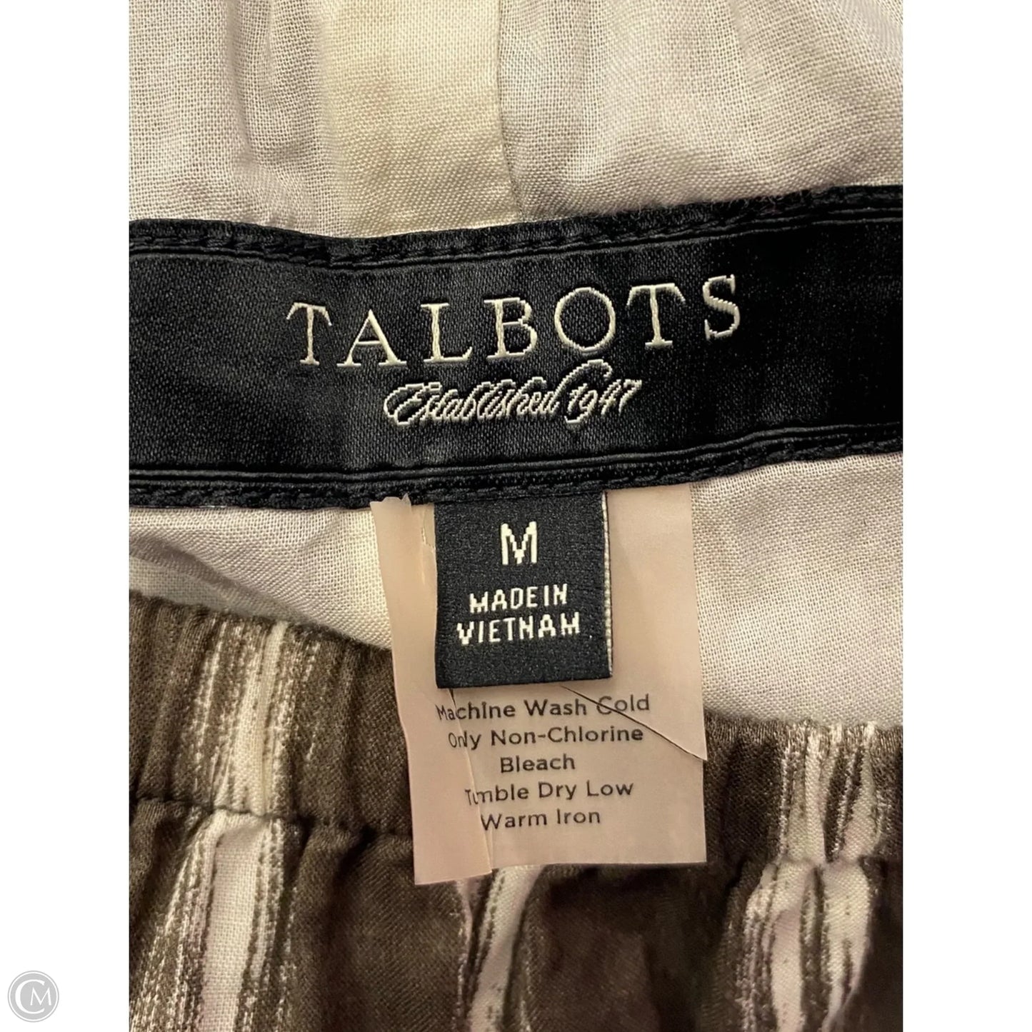 Skirt Maxi By Talbots In Brown & Cream, Size: M