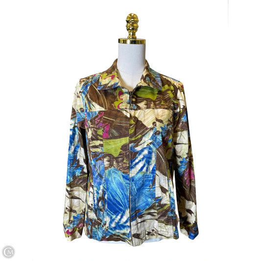 Jacket Other By Chicos In Multi-colored, Size: M