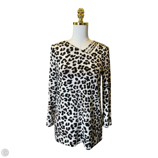 Top Long Sleeve By Chicos In Animal Print, Size: S