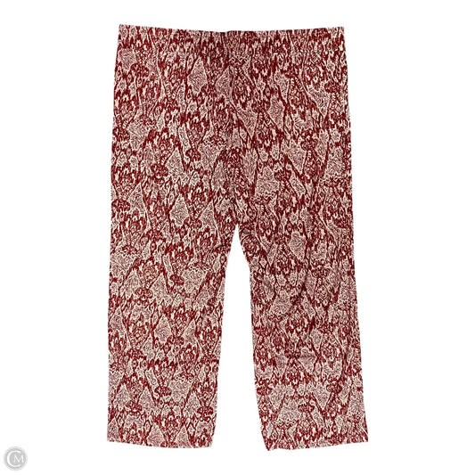 Pants Other By Clothes Mentor In Red & White, Size: 2x