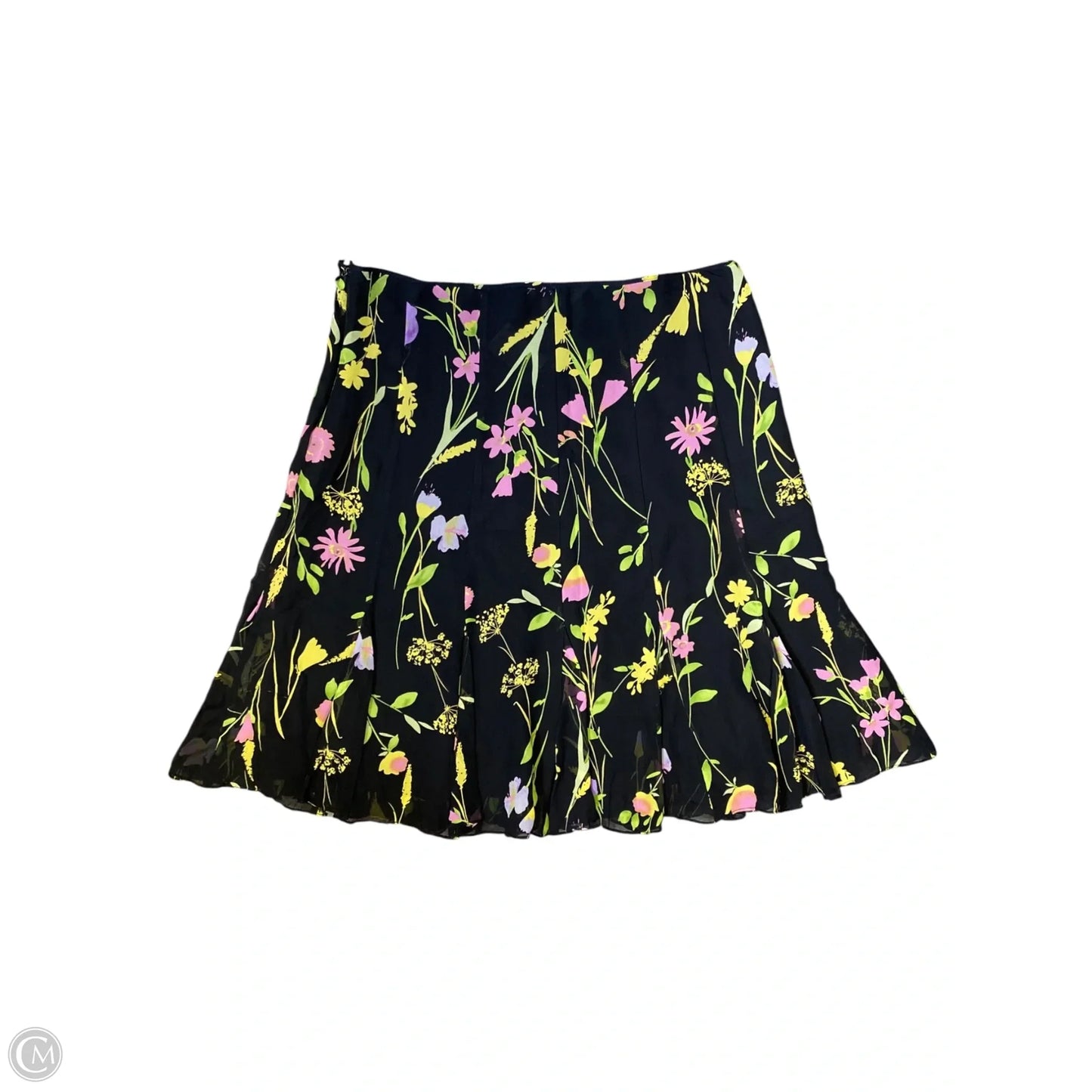 Skirt Midi By Clothes Mentor In Floral Print, Size: L