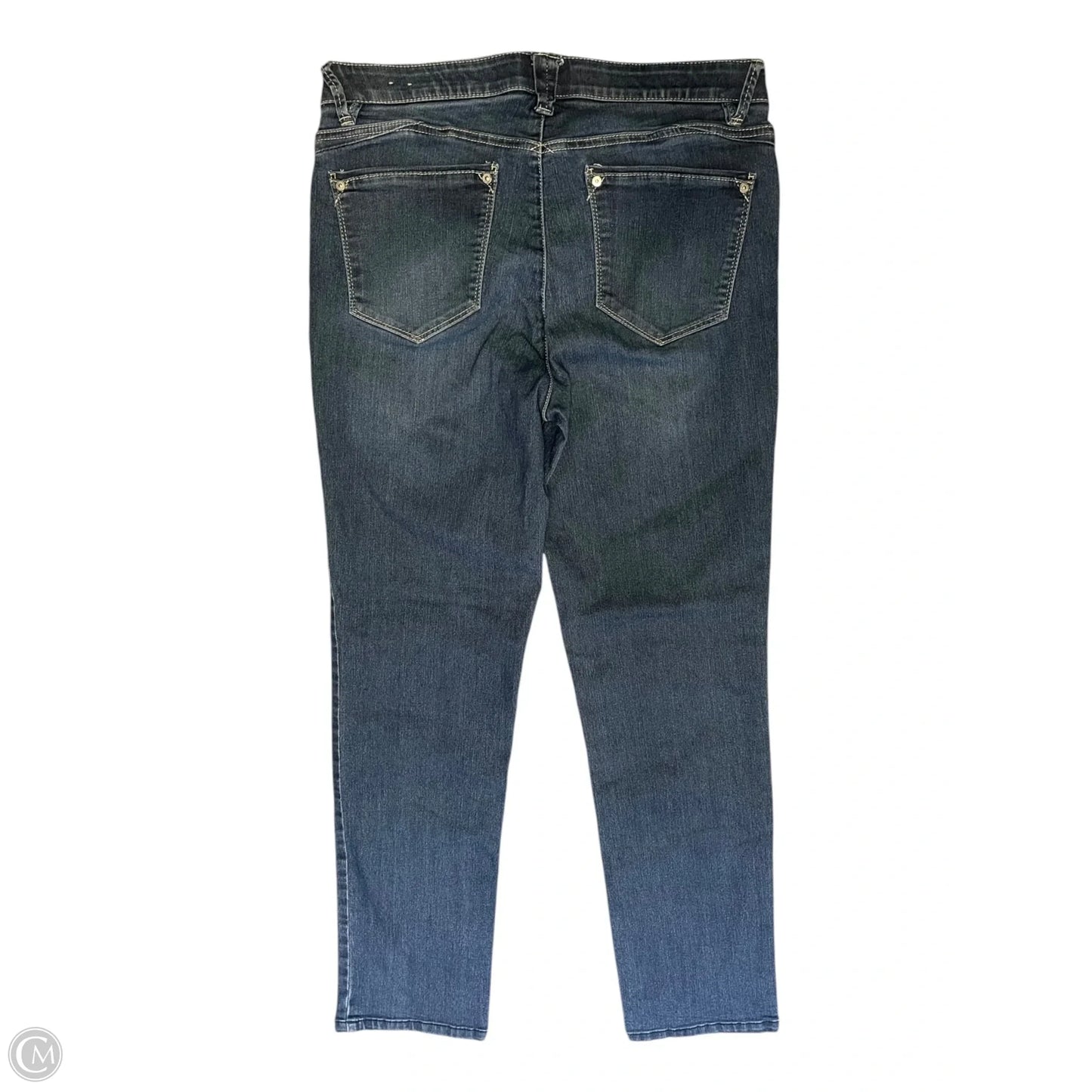 Jeans Straight By Wit & Wisdom In Blue Denim, Size: 10