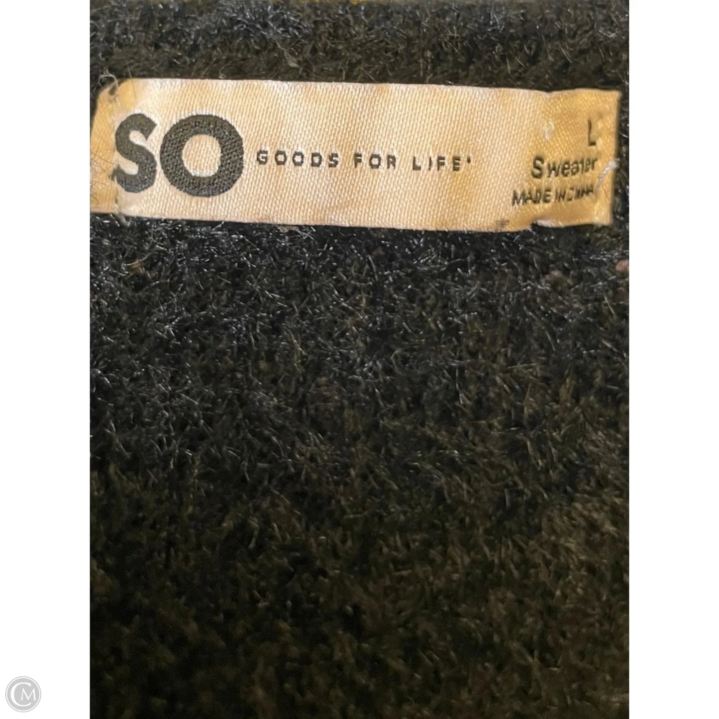 Sweater By So In Black, Size: L