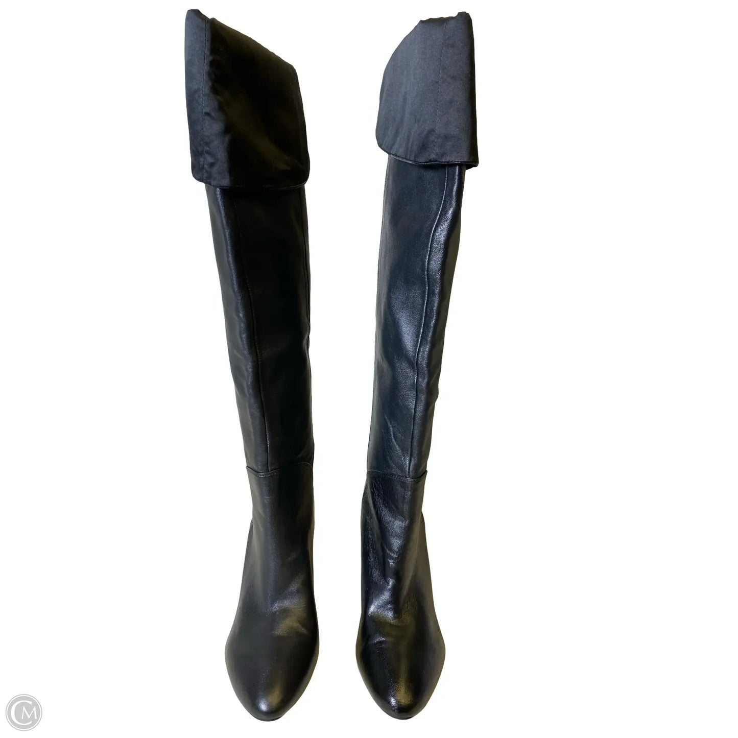 Boots Knee Heels By Guess In Black, Size: 9