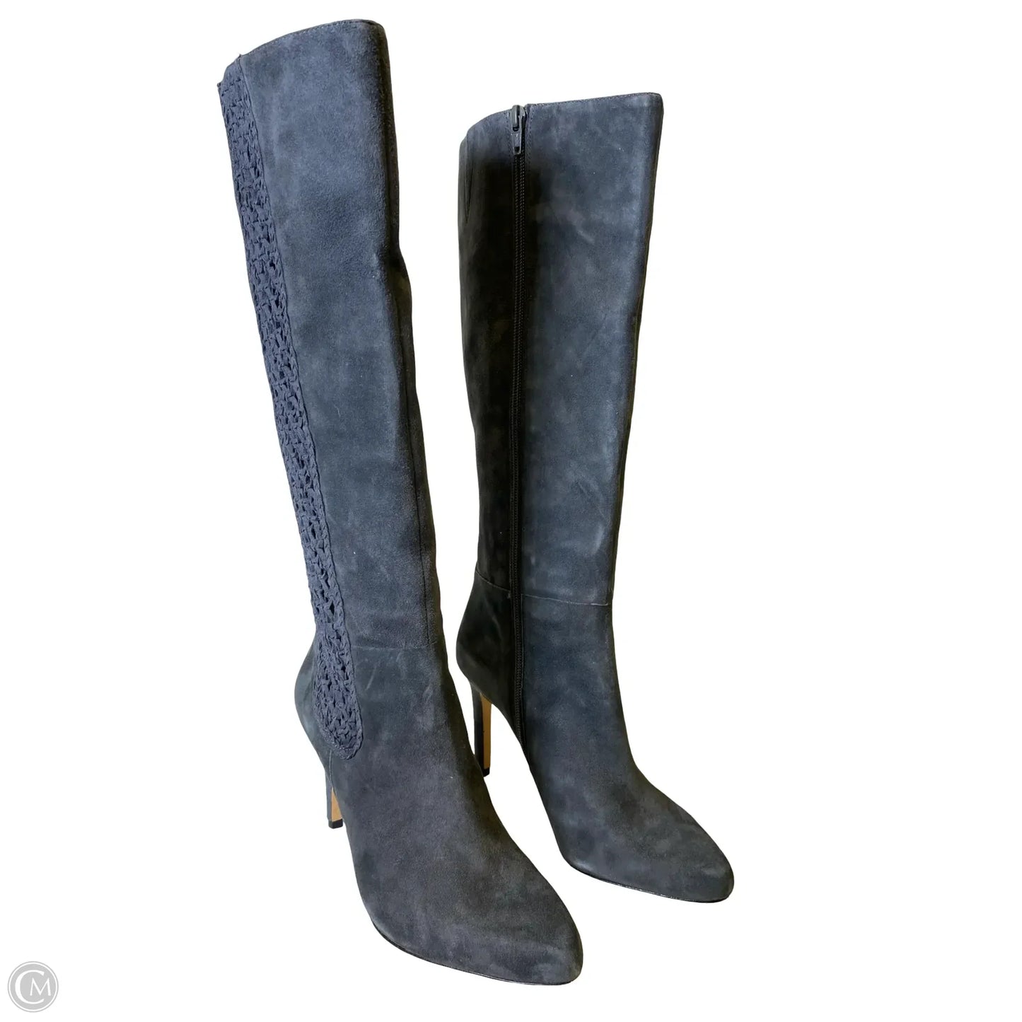Boots Knee Heels By Antonio Melani In Grey, Size: 8