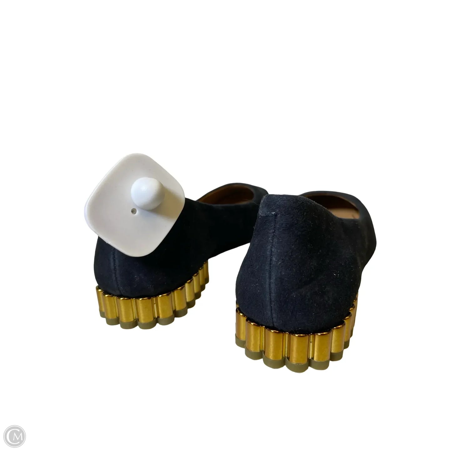 Shoes Flats By Vionic In Black & Gold, Size: 5