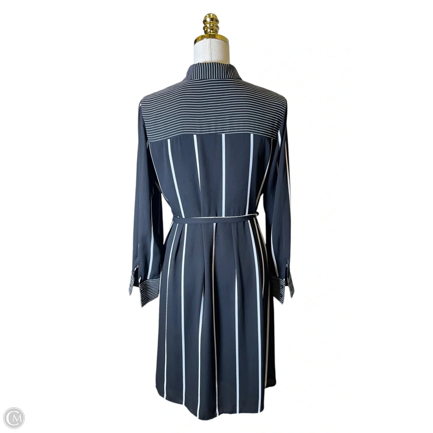 Dress Casual Midi By Who What Wear In Black & White, Size: M