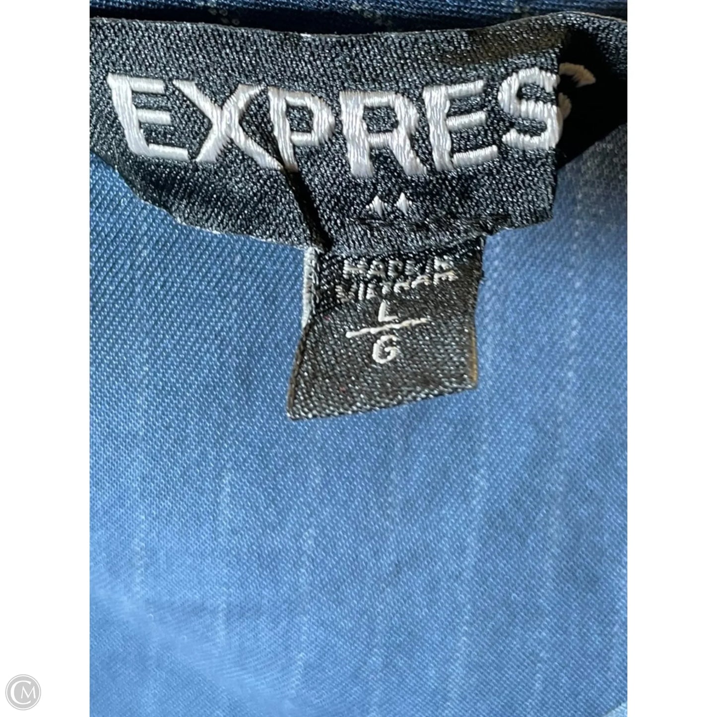 Top Long Sleeve By Express In Blue, Size: L