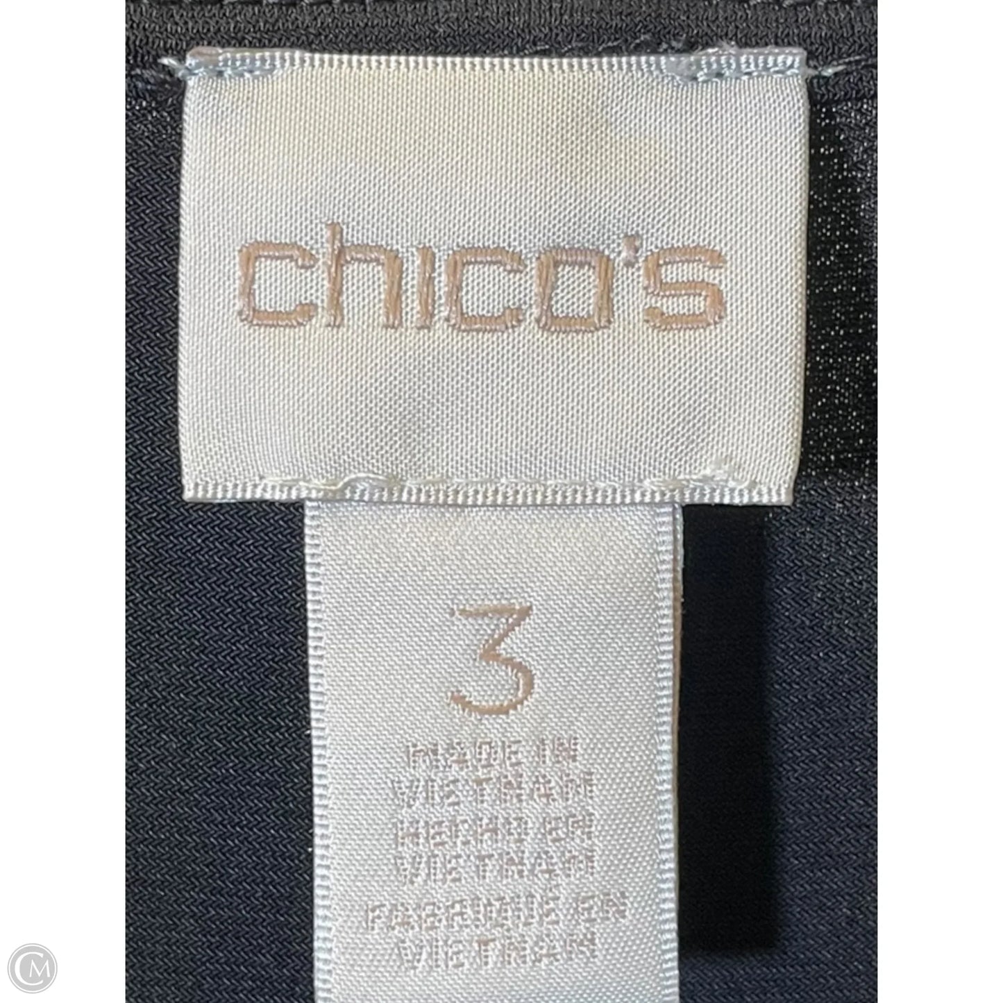 Dress Casual Maxi By Chicos In Black, Size: Xl