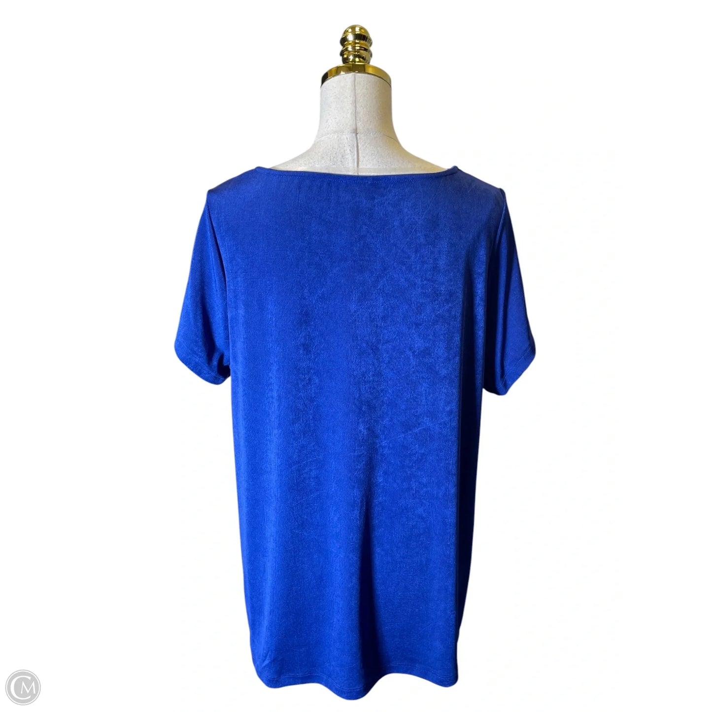 Top Short Sleeve By Chicos In Blue, Size: Xl