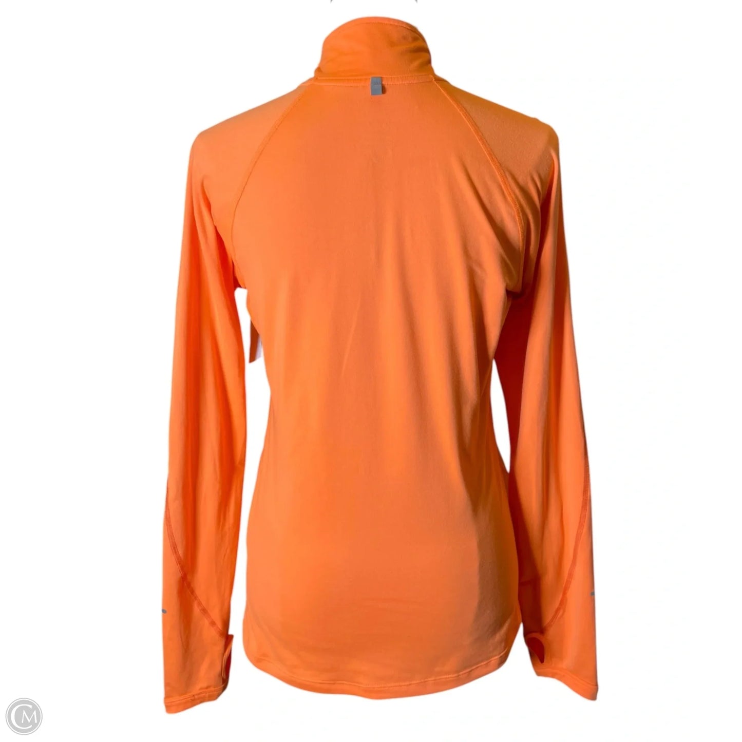 Athletic Jacket By Nike In Orange, Size: S