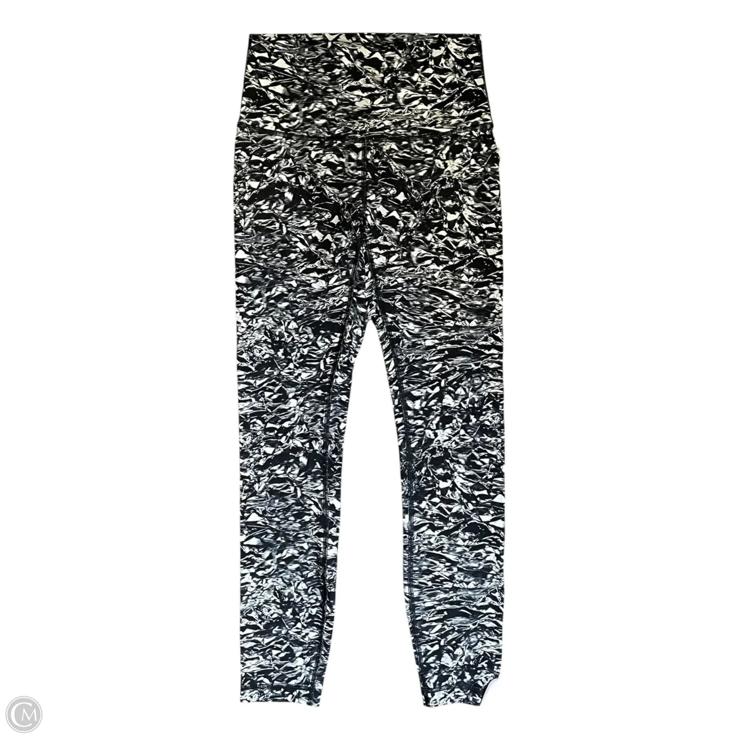 Athletic Leggings By Lululemon In Black & White, Size: 4