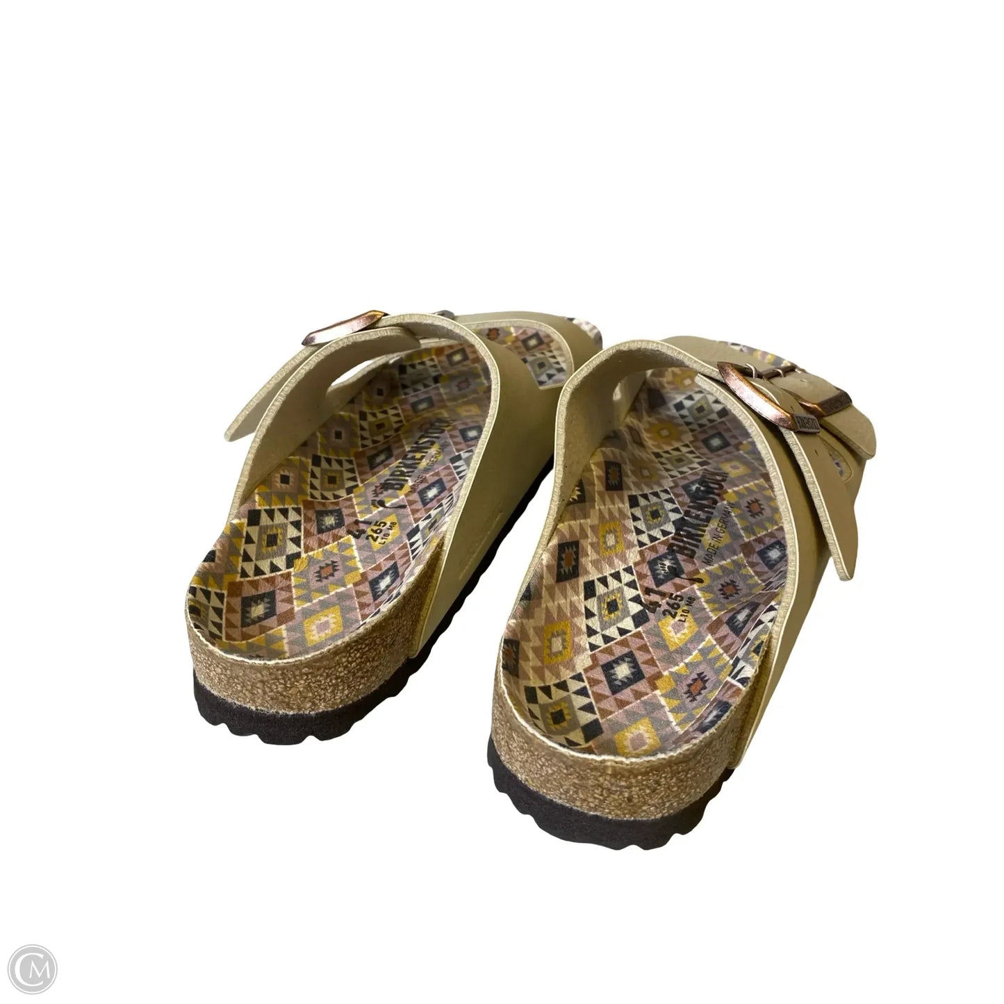 Sandals Flats By Birkenstock In Cream, Size: 10