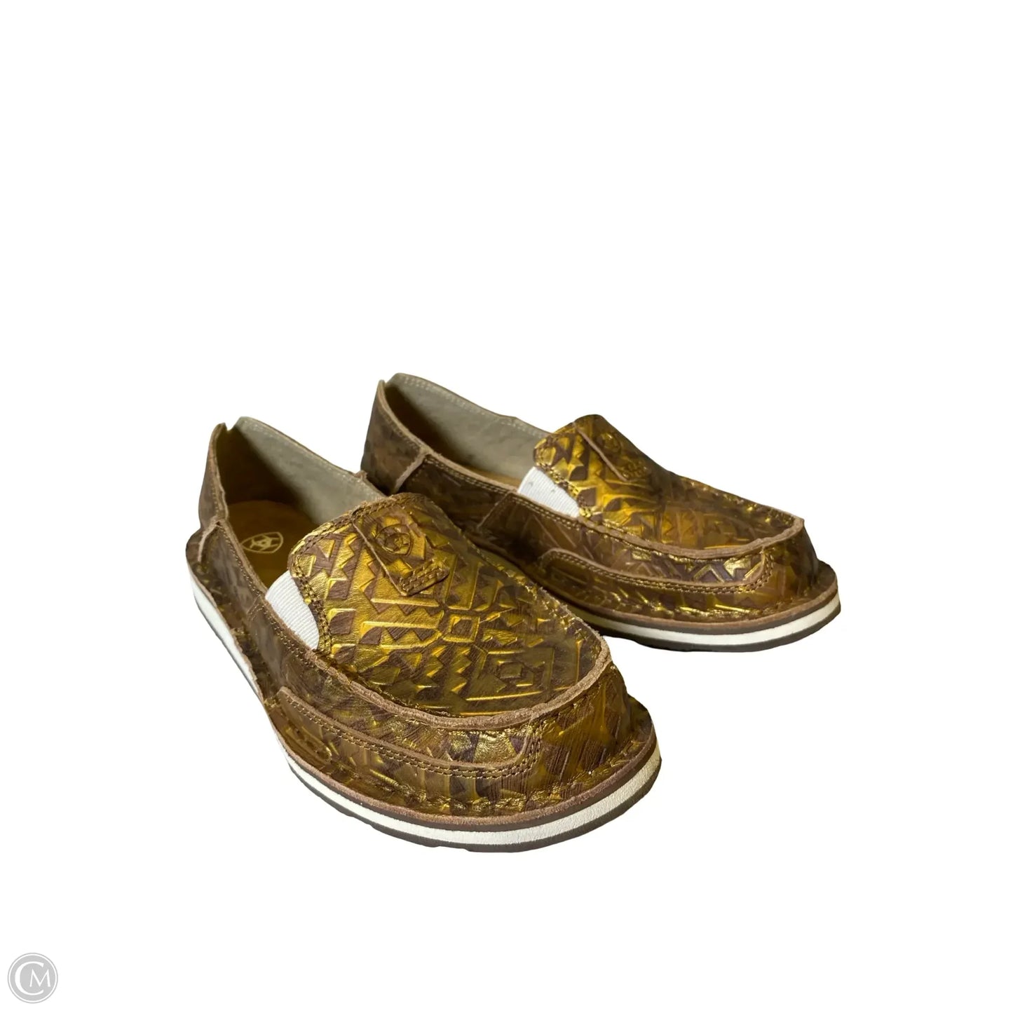 Shoes Flats By Ariat In Gold, Size: 8.5