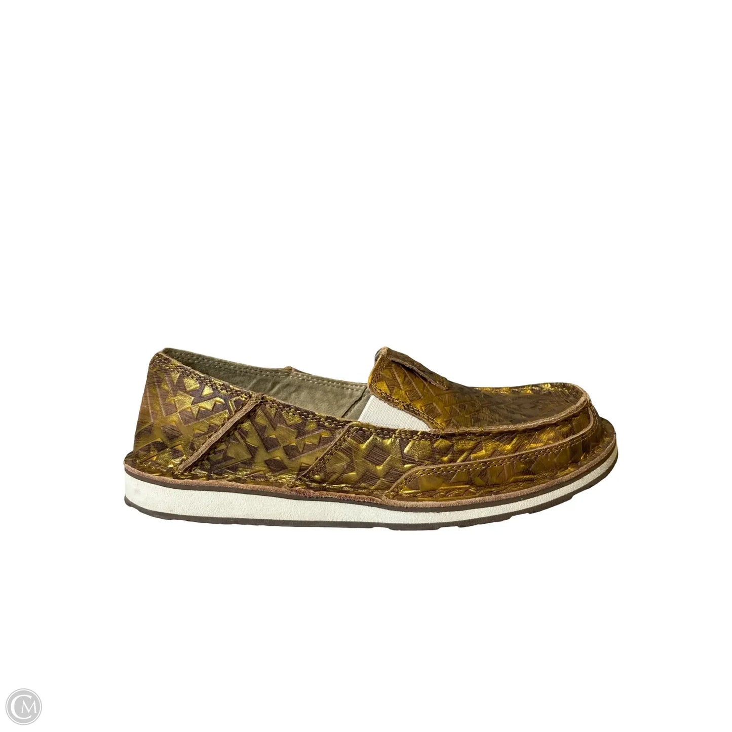 Shoes Flats By Ariat In Gold, Size: 8.5