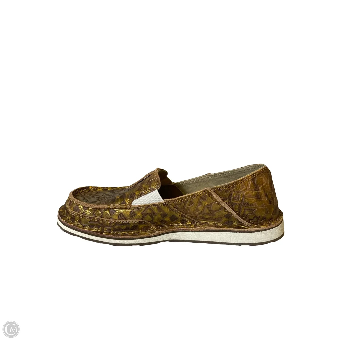 Shoes Flats By Ariat In Gold, Size: 8.5