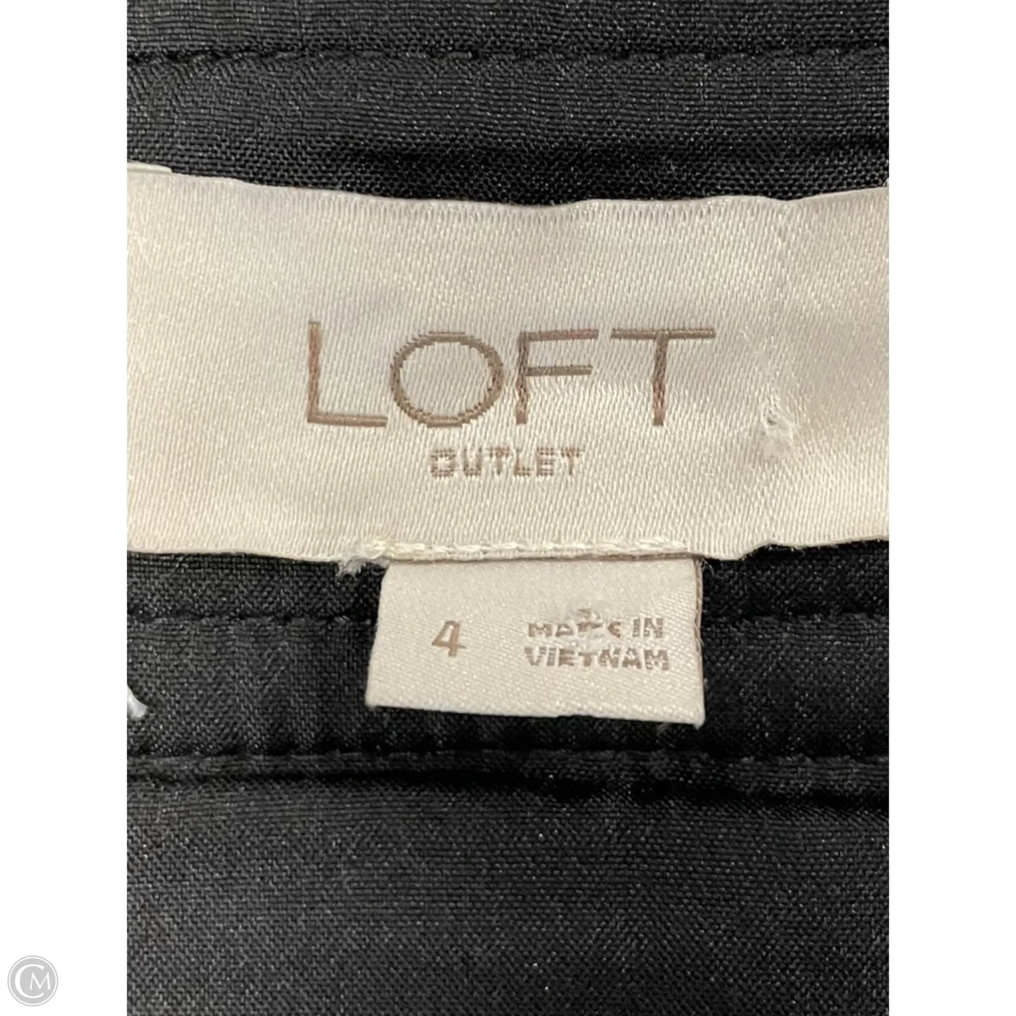 Skirt Midi By Loft In Black, Size: 4