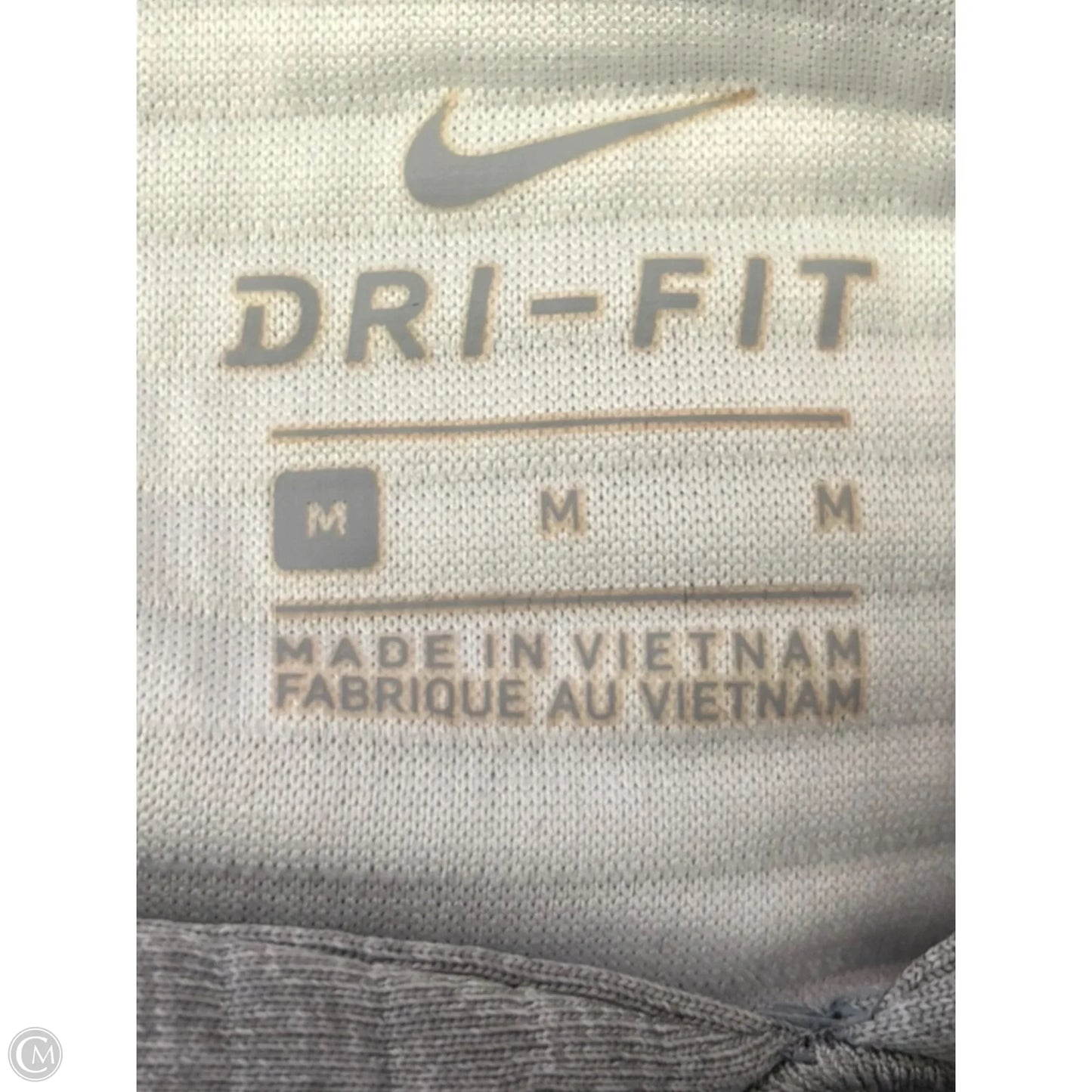 Athletic Jacket By Nike In Grey, Size: M