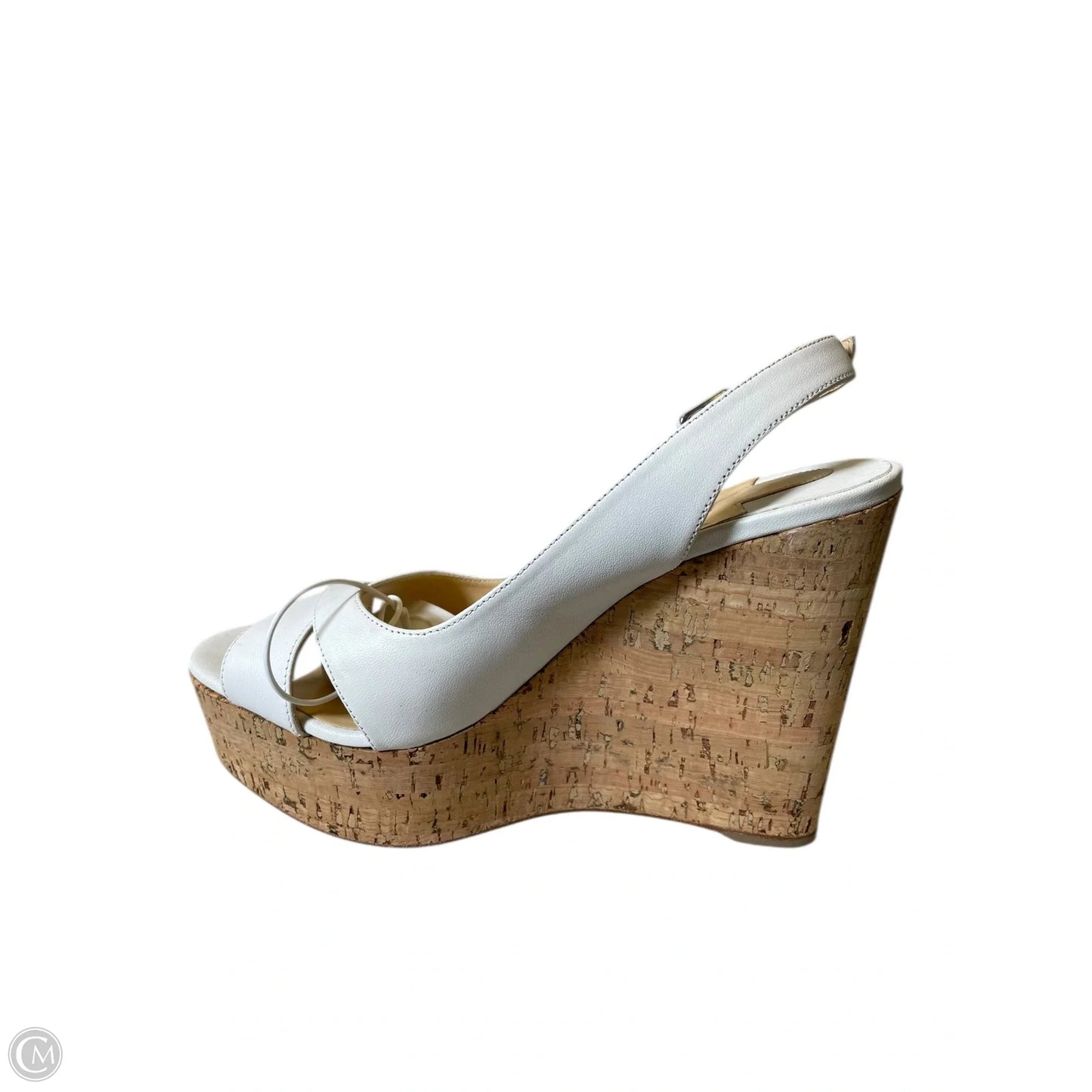 Sandals Luxury Designer By Christian Louboutin In White, Size: 8.5