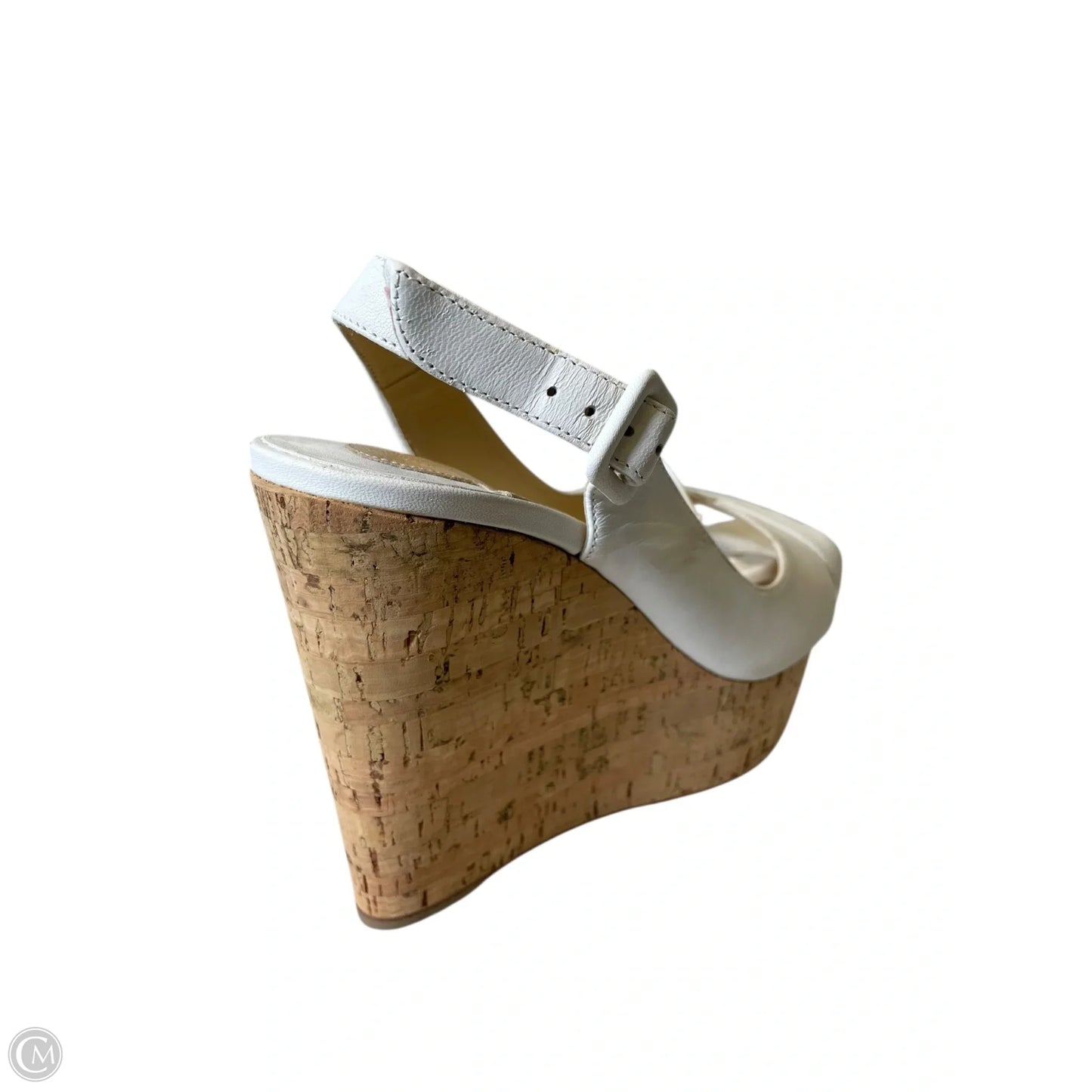 Sandals Luxury Designer By Christian Louboutin In White, Size: 8.5