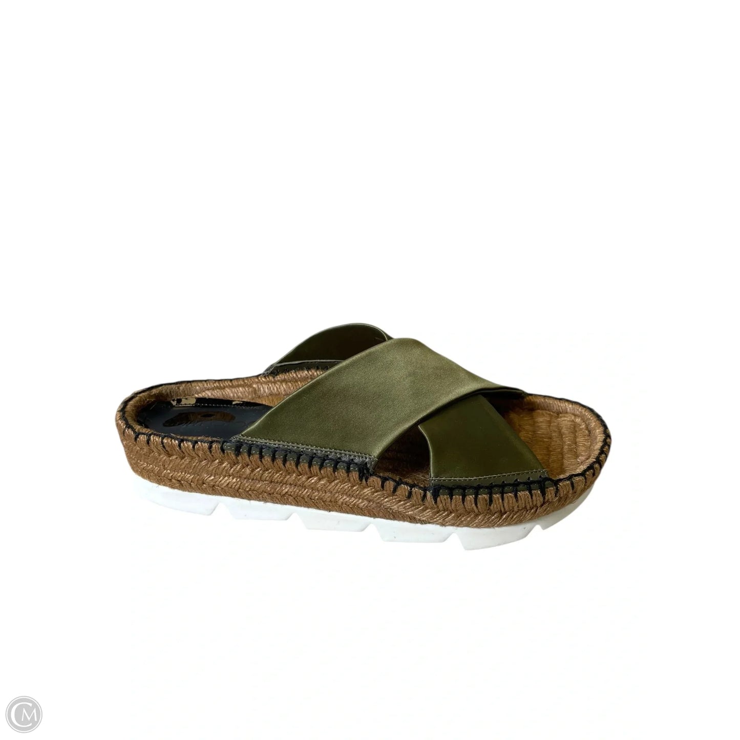 Sandals Luxury Designer By Jimmy Choo In Green, Size: 9