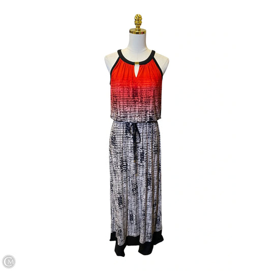 Dress Casual Maxi By Calvin Klein In Multi-colored, Size: M