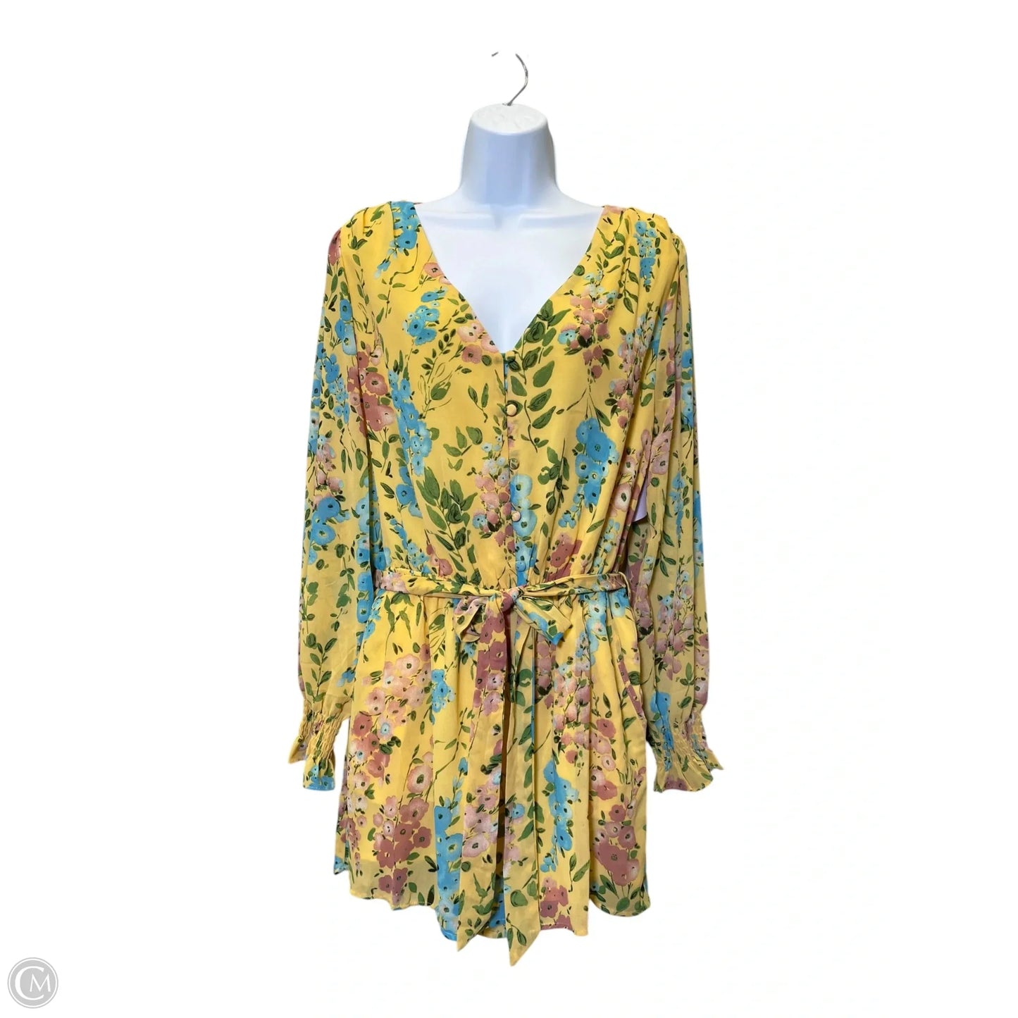 Dress Casual Midi By Kori America In Floral Print, Size: 1x