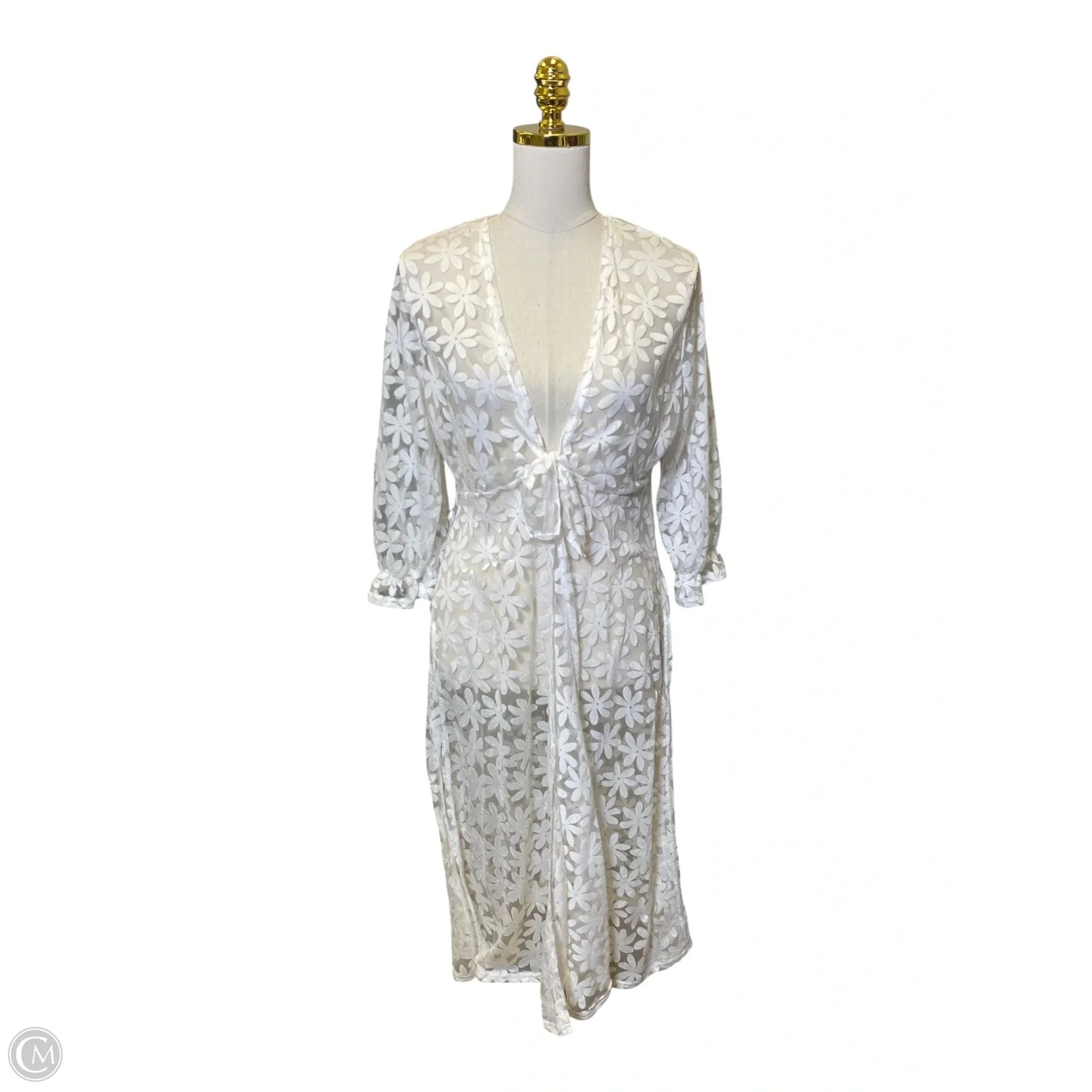 Swimwear Cover-up By Ember In White, Size: L